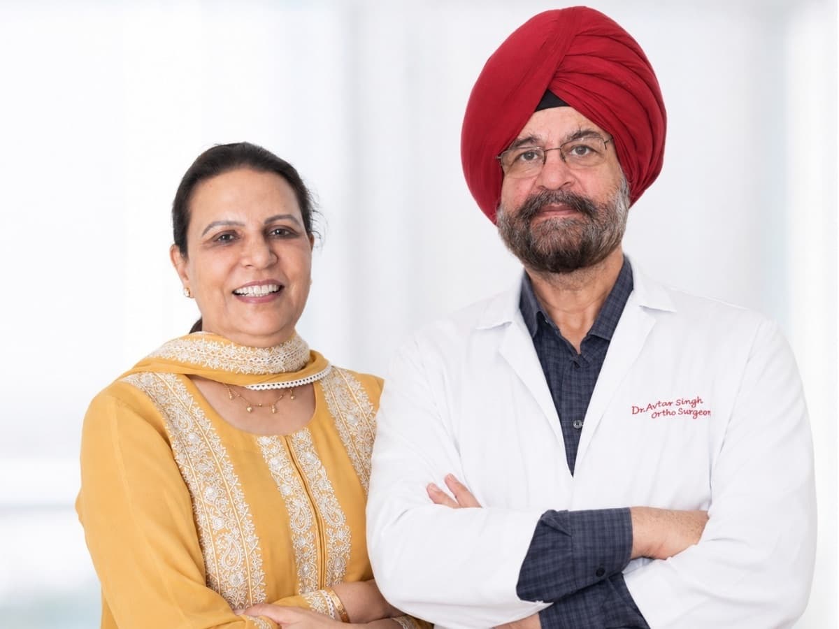 Dr. Amandeep Kaur and Dr. Avtar Singh — Amandeep Hospital leadership